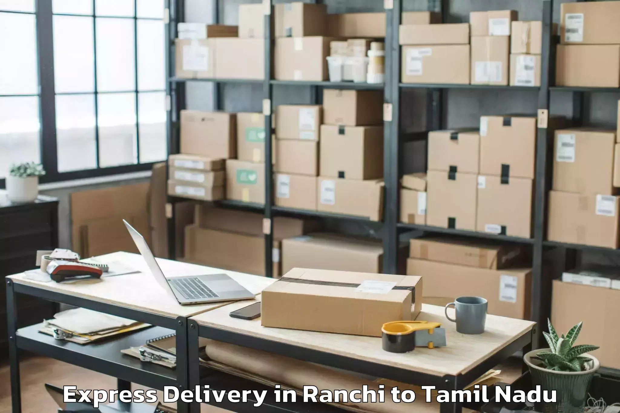 Affordable Ranchi to Vandavasi Express Delivery